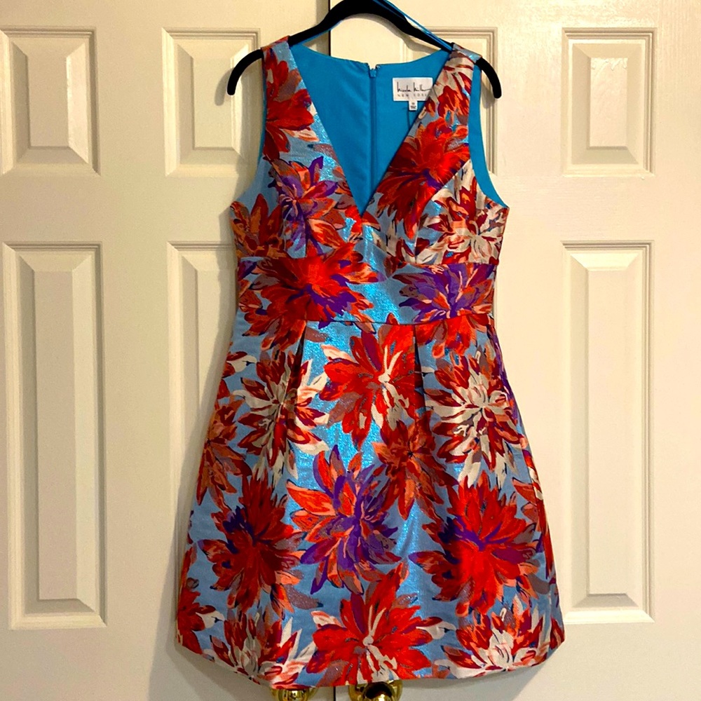NWT Nicole Miller jacquard cocktail dress